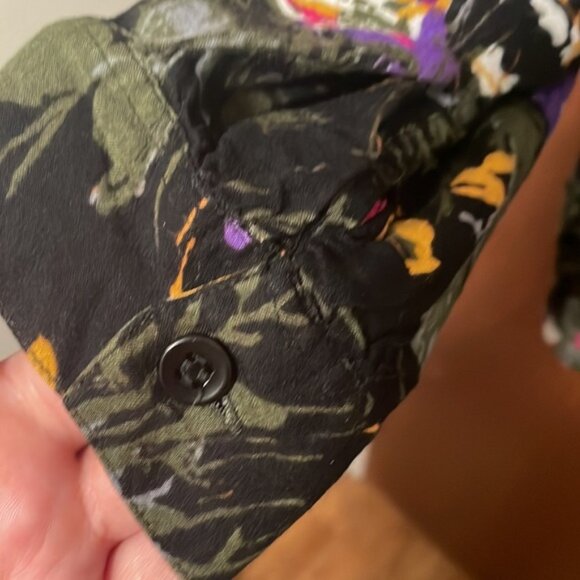 Vintage Ever Blue Floral Button Front Shirt - Picture 3 of 7